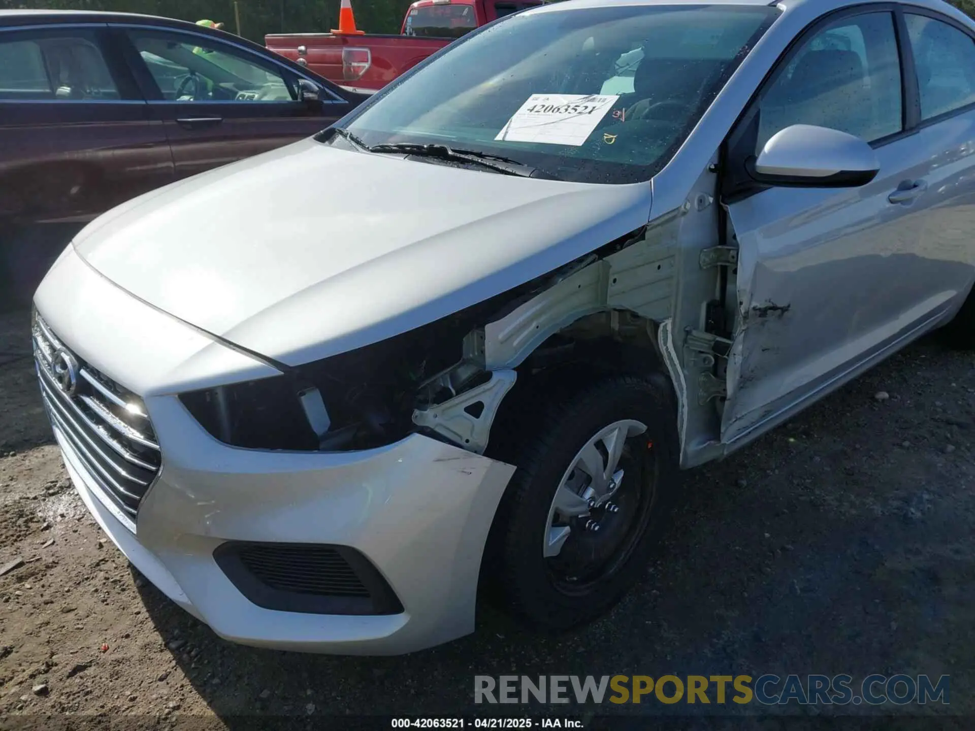 6 Photograph of a damaged car 3KPC24A64ME146982 HYUNDAI ACCENT 2021