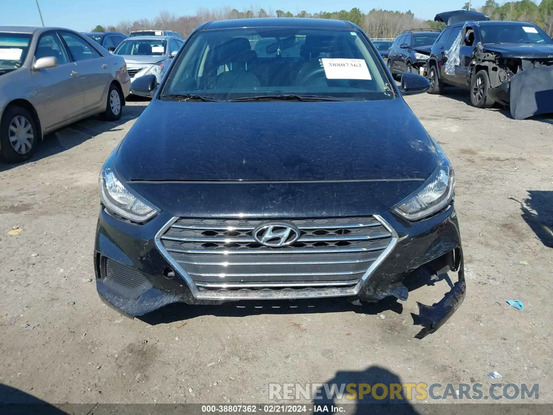 6 Photograph of a damaged car 3KPC24A64ME150451 HYUNDAI ACCENT 2021