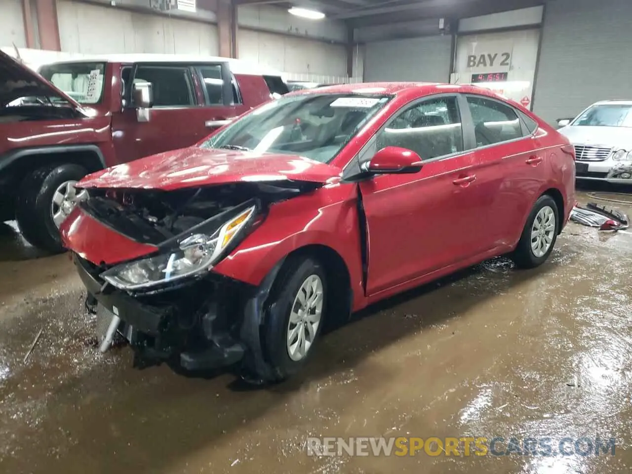 1 Photograph of a damaged car 3KPC24A65ME132959 HYUNDAI ACCENT 2021