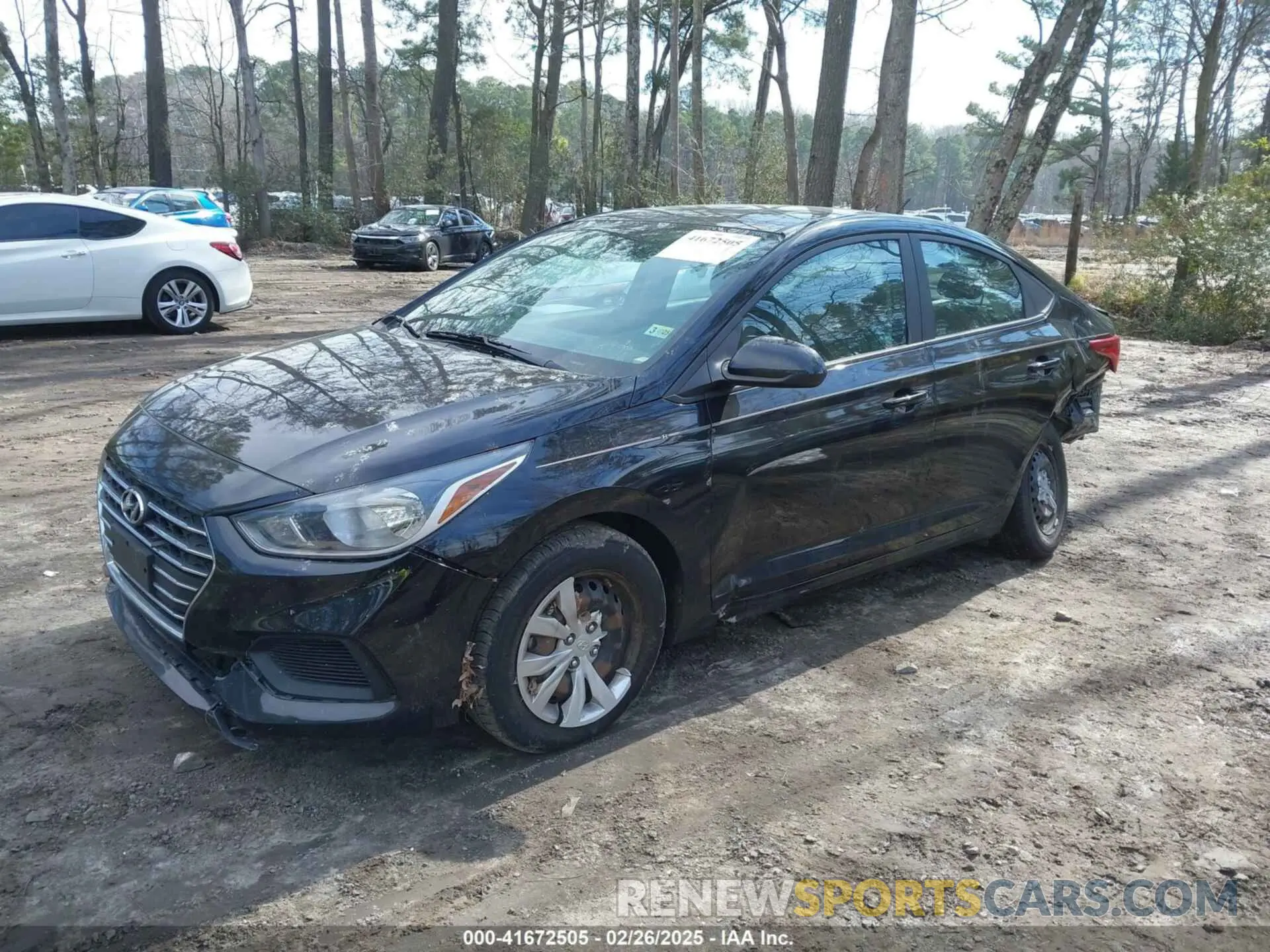 2 Photograph of a damaged car 3KPC24A65ME136235 HYUNDAI ACCENT 2021