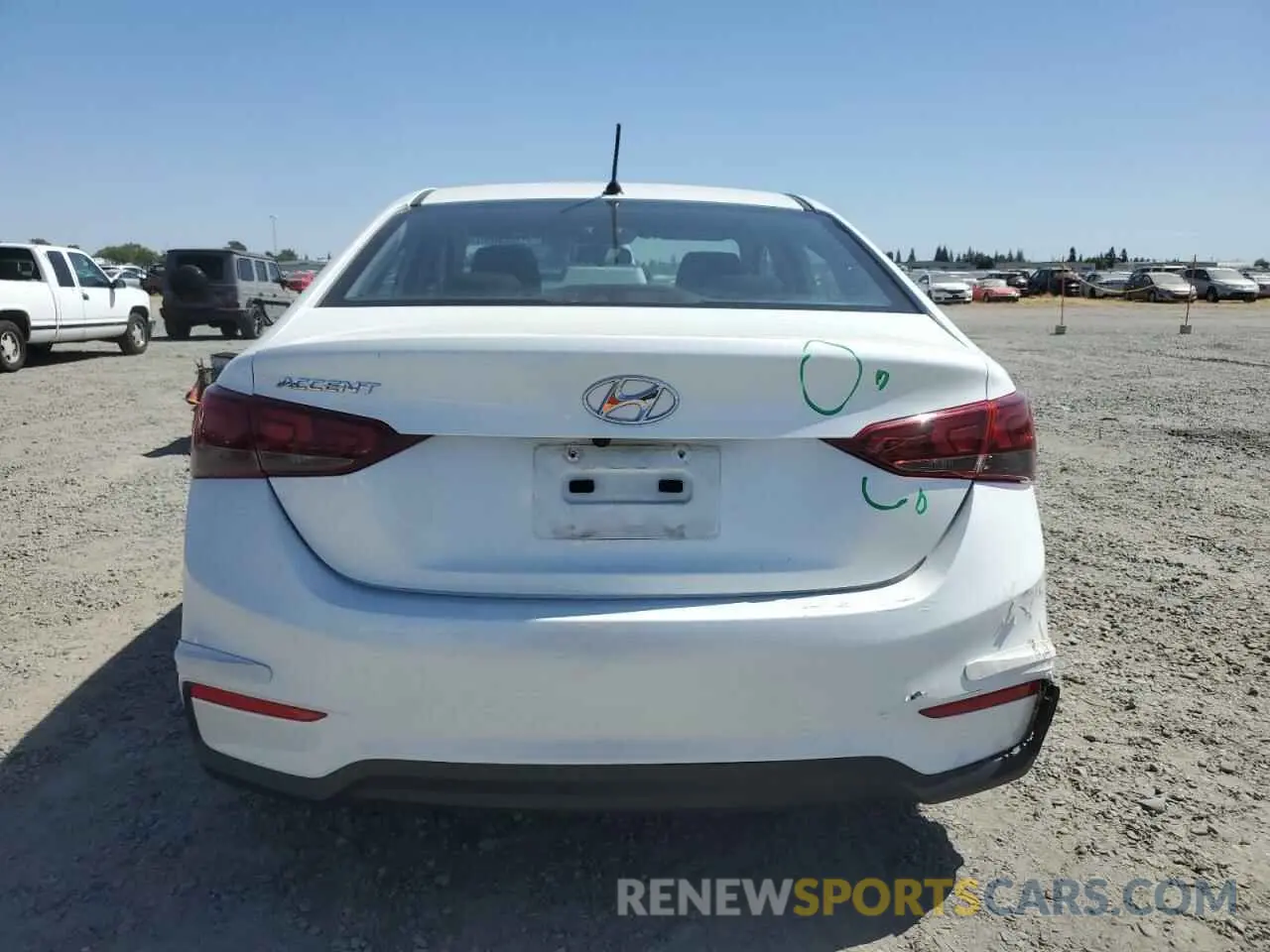 6 Photograph of a damaged car 3KPC24A66ME129570 HYUNDAI ACCENT 2021