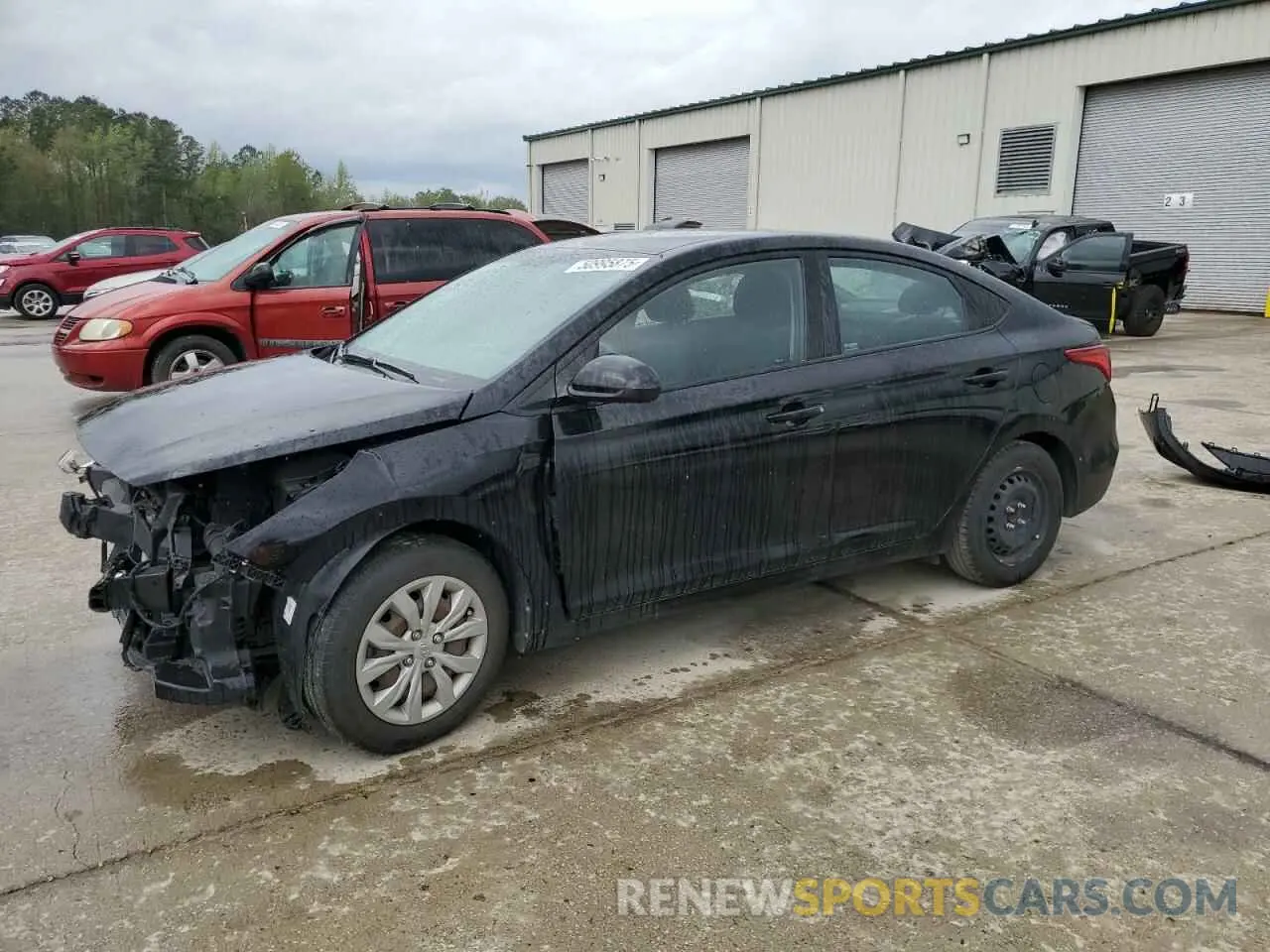 1 Photograph of a damaged car 3KPC24A66ME129861 HYUNDAI ACCENT 2021