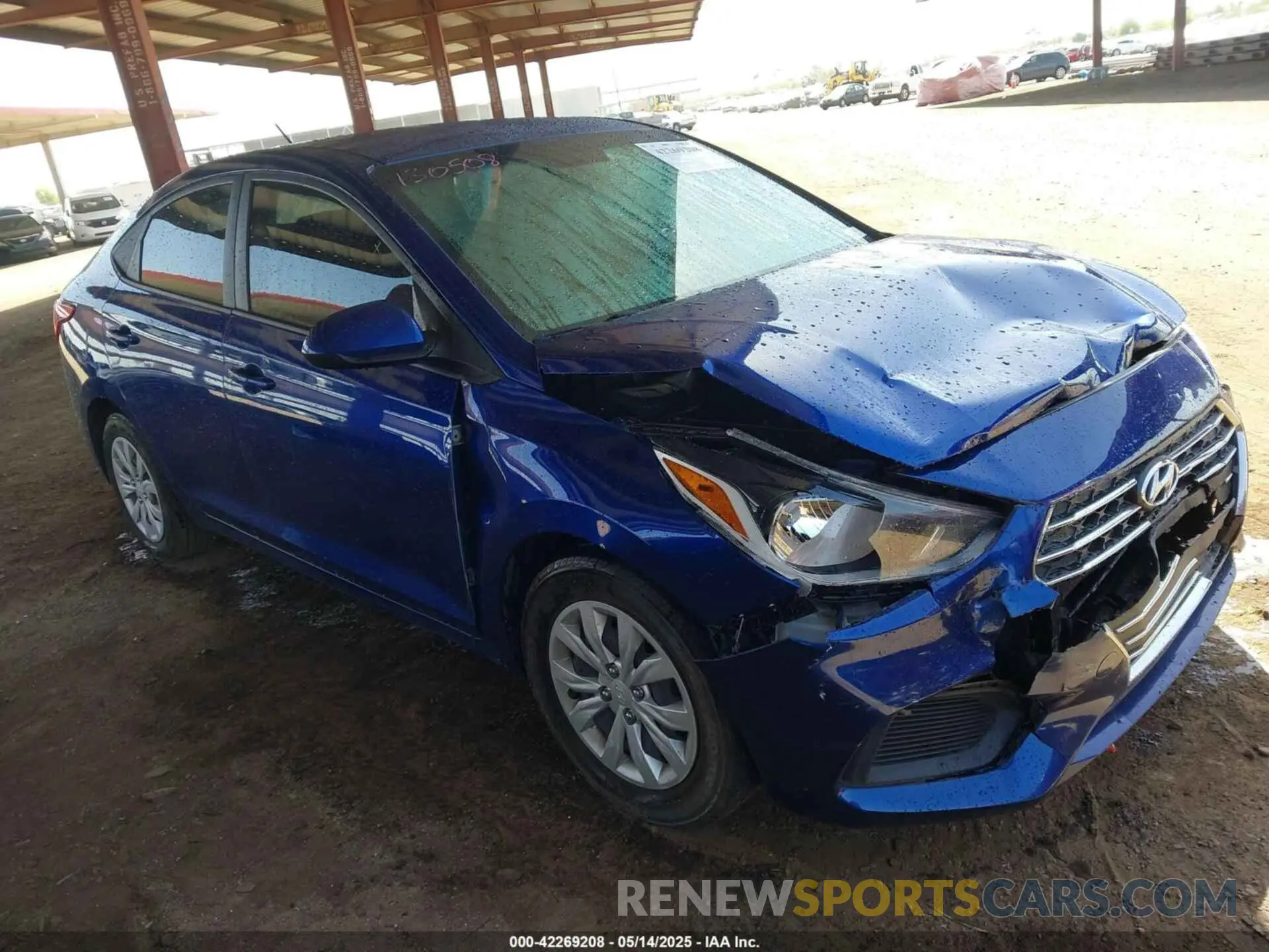 1 Photograph of a damaged car 3KPC24A66ME130508 HYUNDAI ACCENT 2021