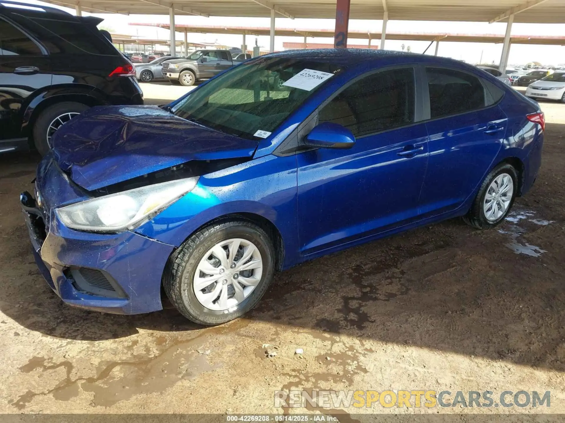2 Photograph of a damaged car 3KPC24A66ME130508 HYUNDAI ACCENT 2021