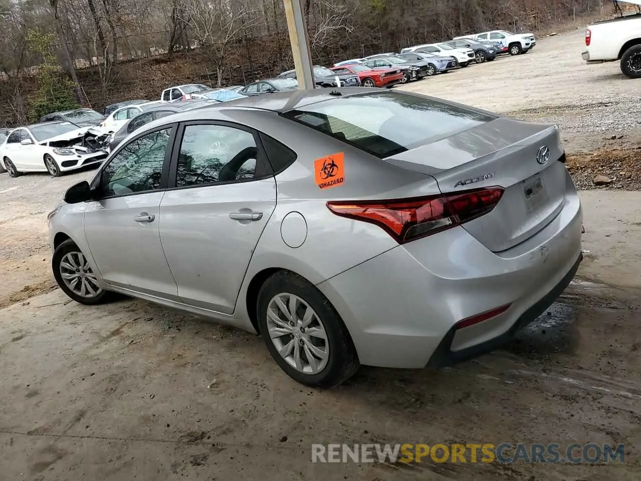 2 Photograph of a damaged car 3KPC24A66ME133988 HYUNDAI ACCENT 2021