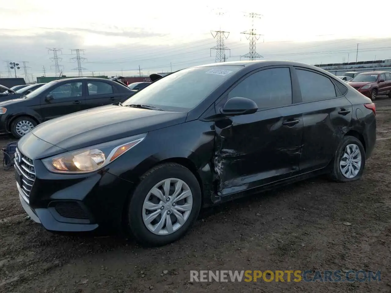 1 Photograph of a damaged car 3KPC24A66ME136549 HYUNDAI ACCENT 2021