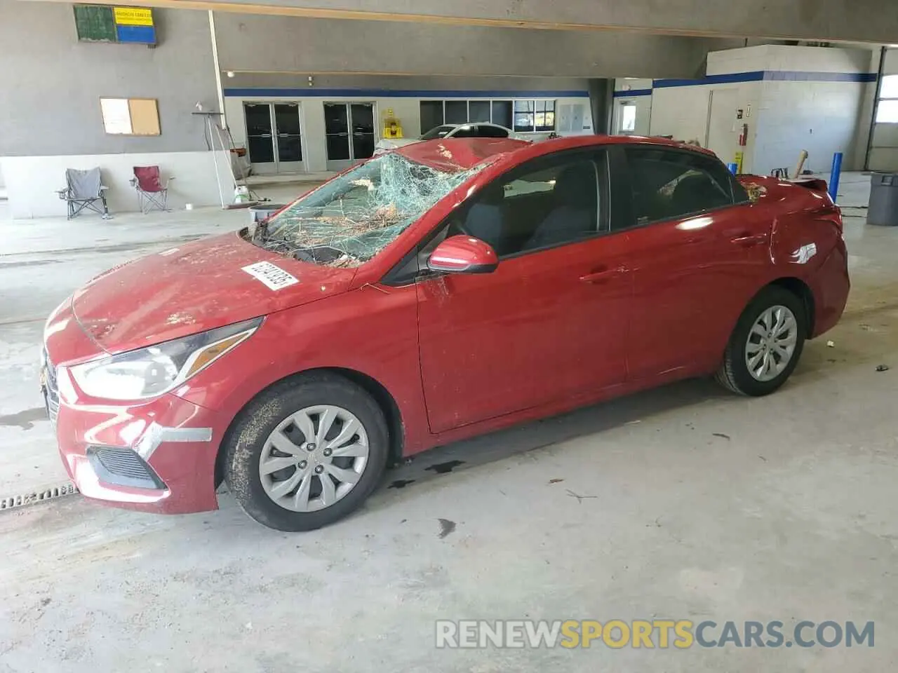 1 Photograph of a damaged car 3KPC24A66ME138088 HYUNDAI ACCENT 2021
