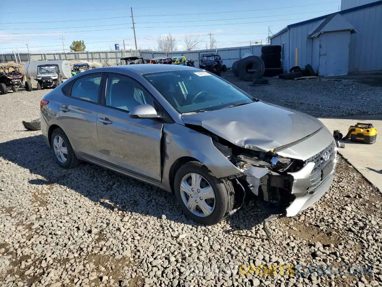 4 Photograph of a damaged car 3KPC24A66ME138298 HYUNDAI ACCENT 2021