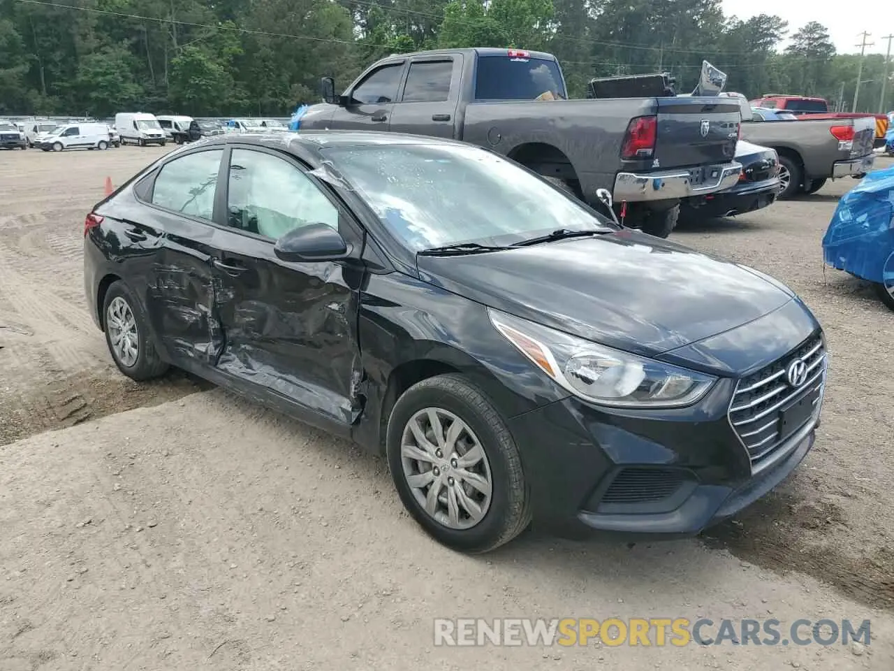 4 Photograph of a damaged car 3KPC24A66ME143534 HYUNDAI ACCENT 2021