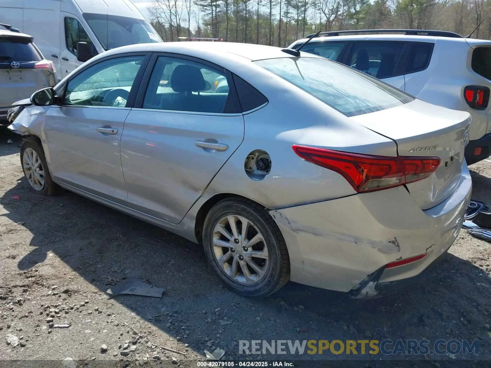 3 Photograph of a damaged car 3KPC24A66ME146496 HYUNDAI ACCENT 2021