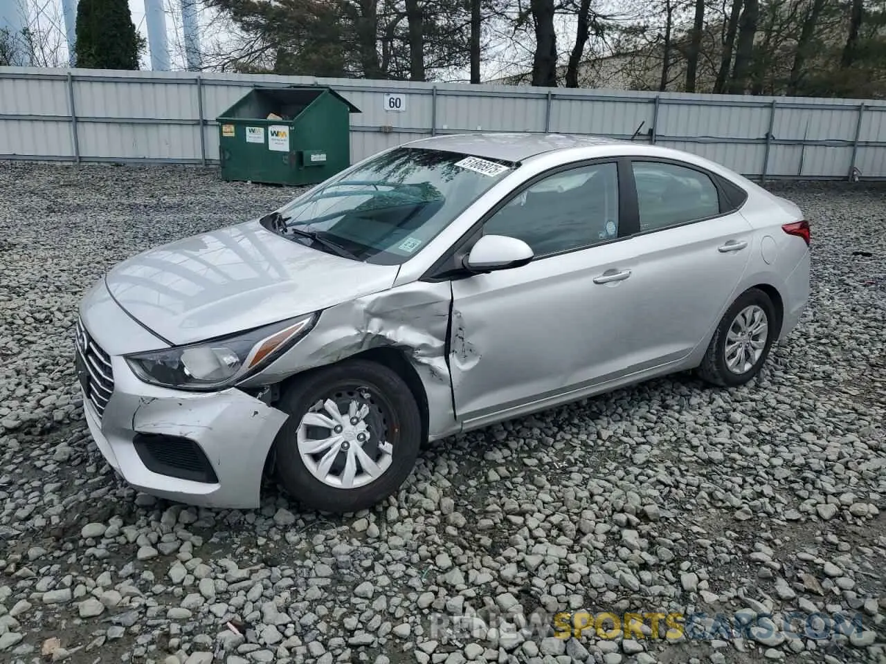 1 Photograph of a damaged car 3KPC24A67ME131120 HYUNDAI ACCENT 2021