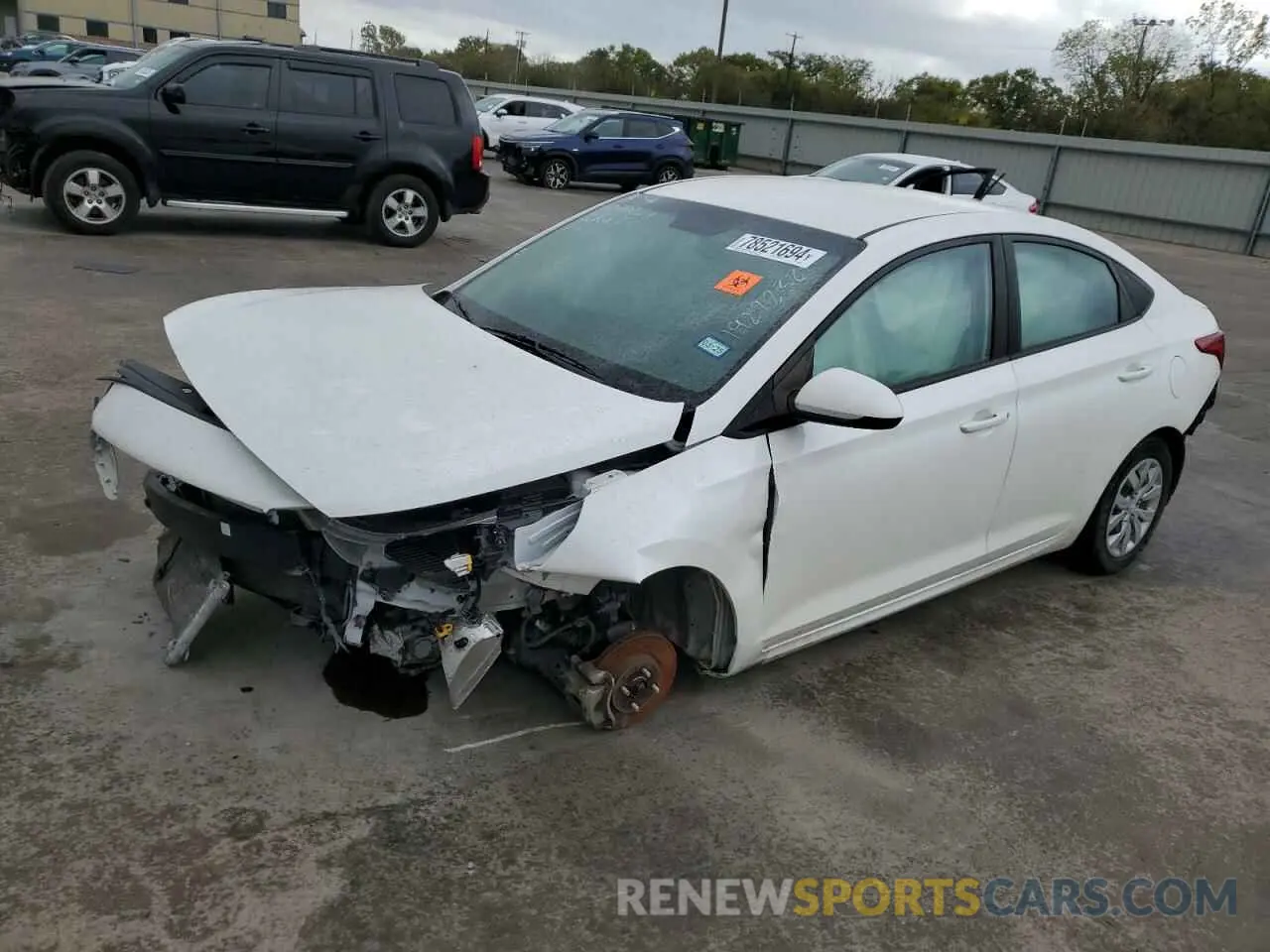 1 Photograph of a damaged car 3KPC24A67ME139296 HYUNDAI ACCENT 2021