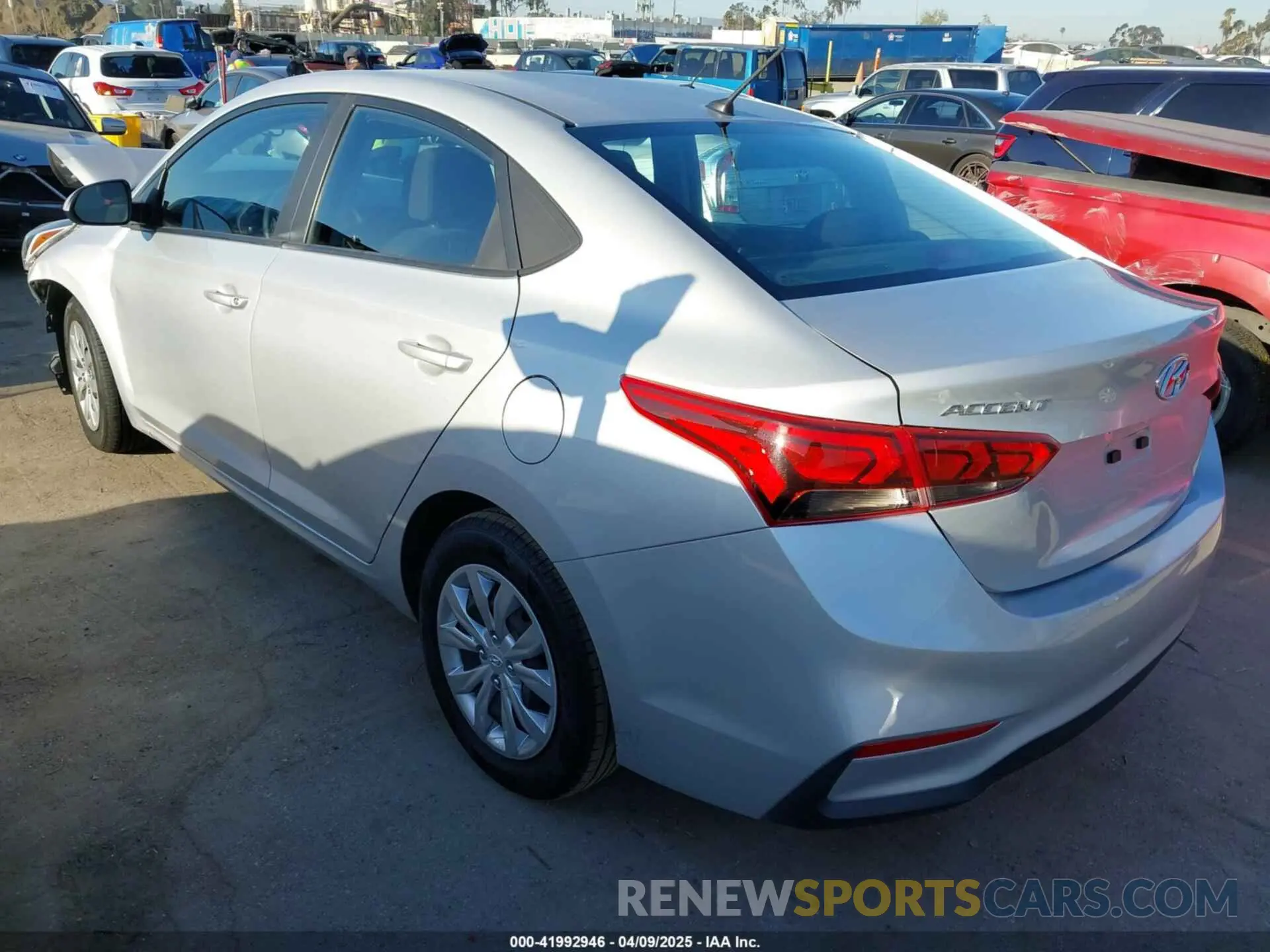 3 Photograph of a damaged car 3KPC24A67ME147172 HYUNDAI ACCENT 2021