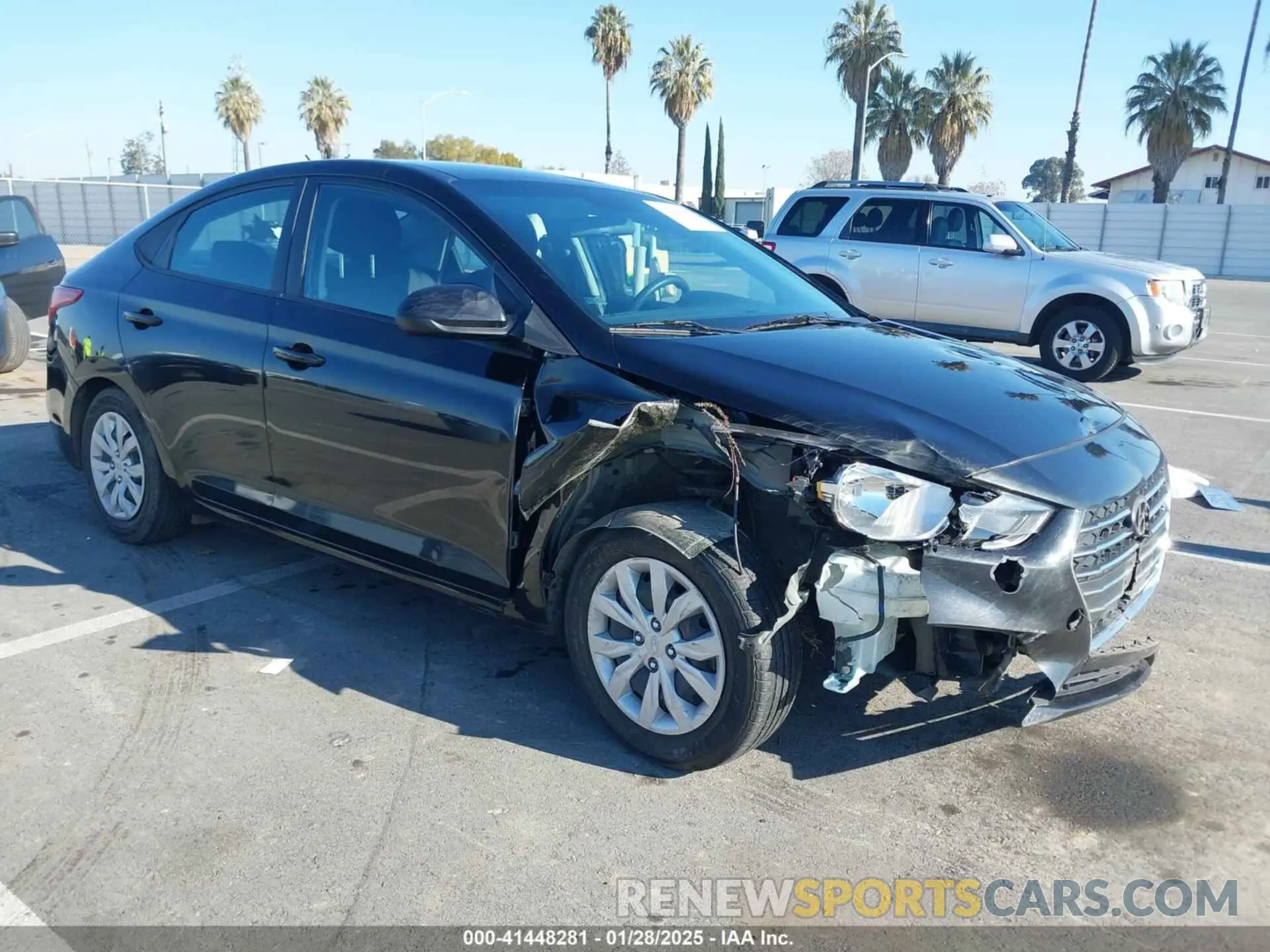 1 Photograph of a damaged car 3KPC24A67ME148693 HYUNDAI ACCENT 2021