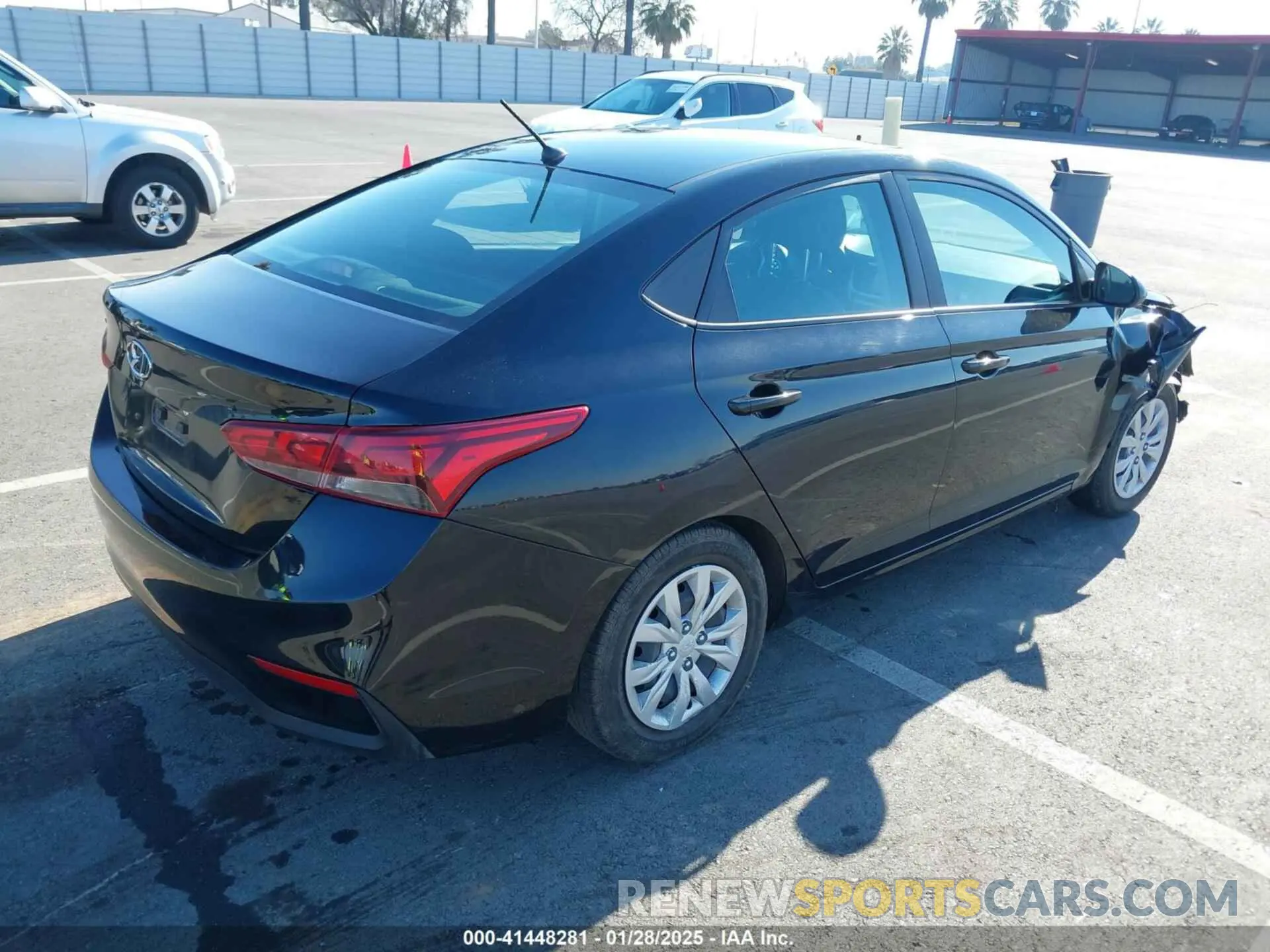 4 Photograph of a damaged car 3KPC24A67ME148693 HYUNDAI ACCENT 2021