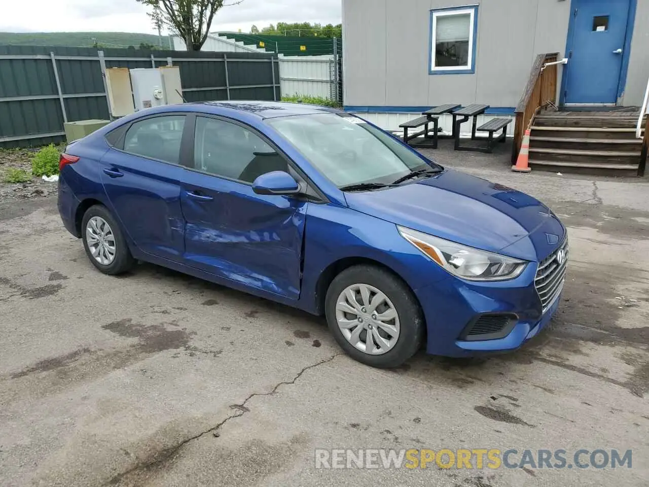 4 Photograph of a damaged car 3KPC24A67ME150573 HYUNDAI ACCENT 2021