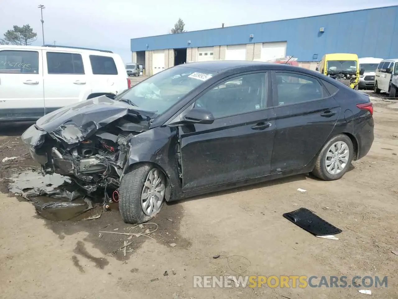 1 Photograph of a damaged car 3KPC24A68ME134687 HYUNDAI ACCENT 2021