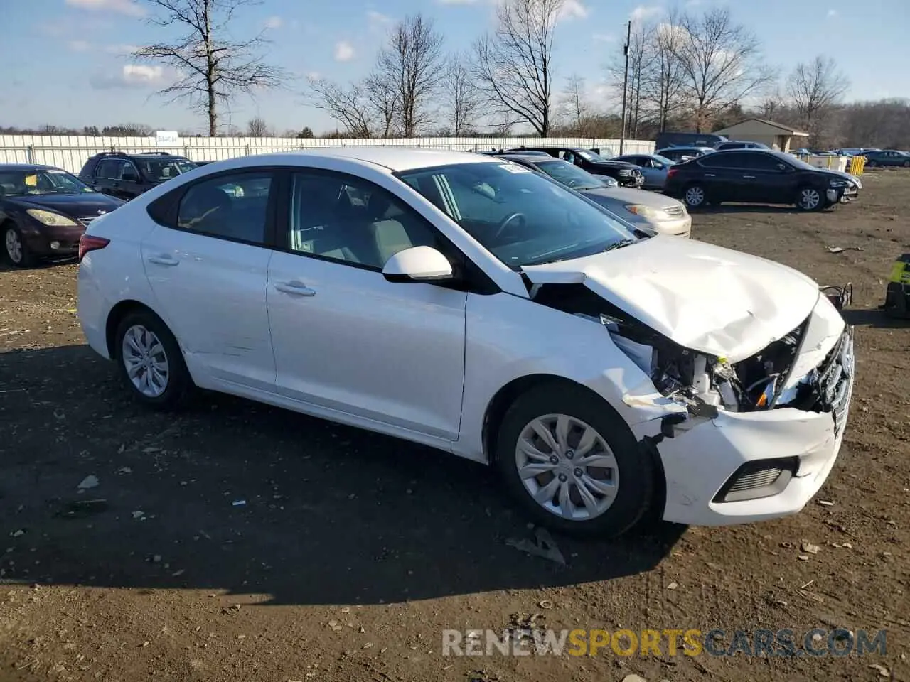 4 Photograph of a damaged car 3KPC24A68ME139002 HYUNDAI ACCENT 2021