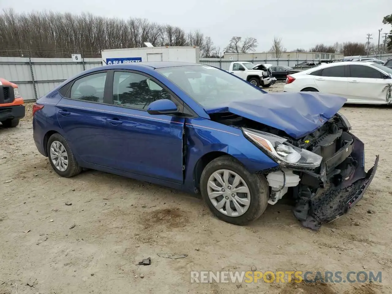 4 Photograph of a damaged car 3KPC24A68ME140795 HYUNDAI ACCENT 2021