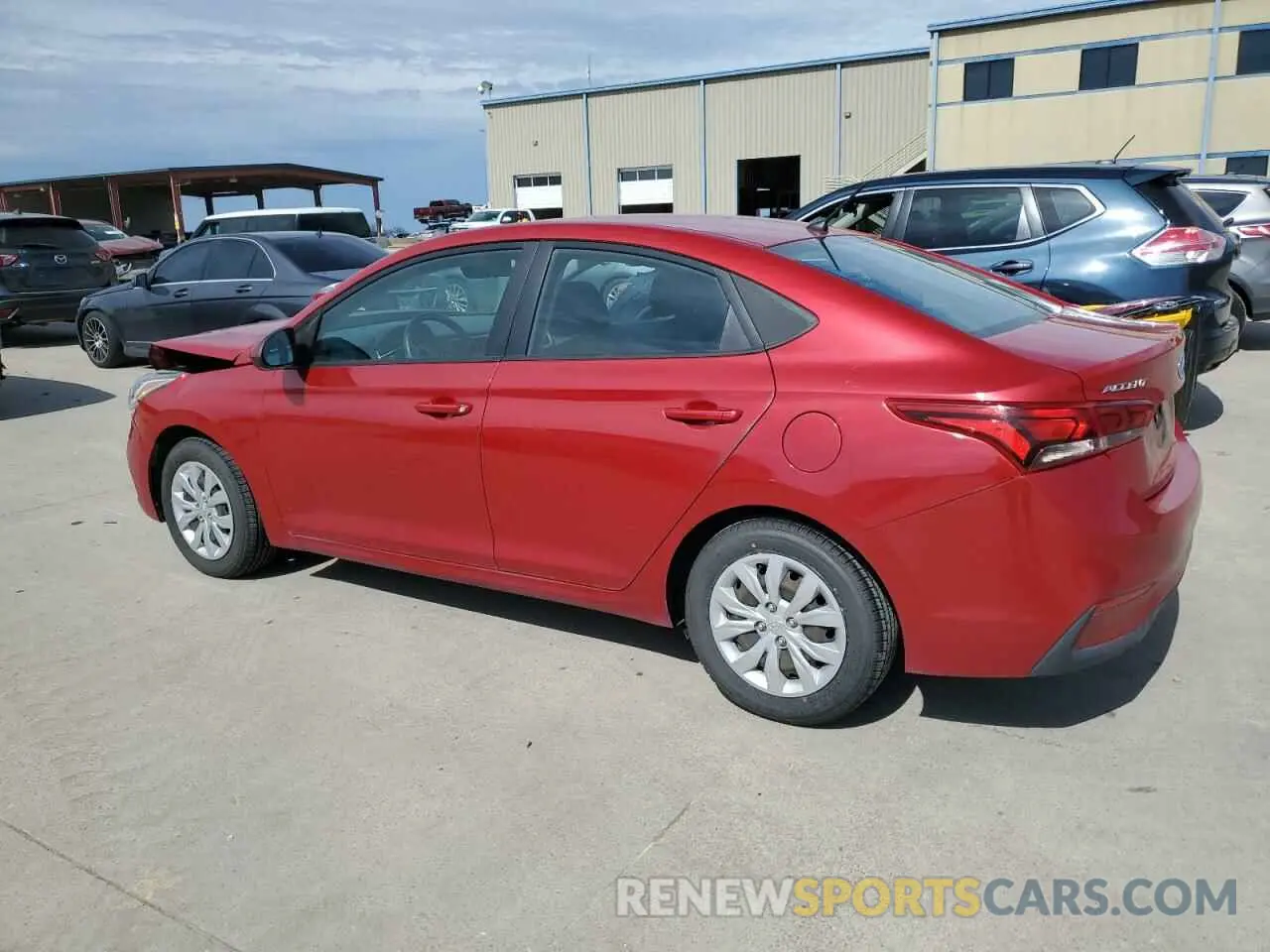 2 Photograph of a damaged car 3KPC24A68ME147066 HYUNDAI ACCENT 2021