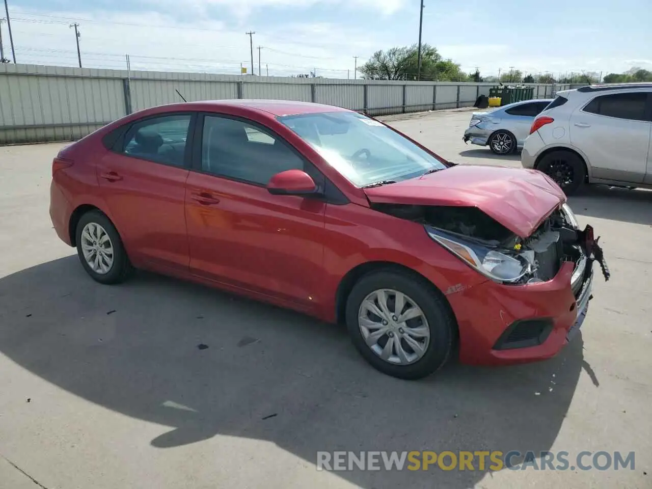 4 Photograph of a damaged car 3KPC24A68ME147066 HYUNDAI ACCENT 2021
