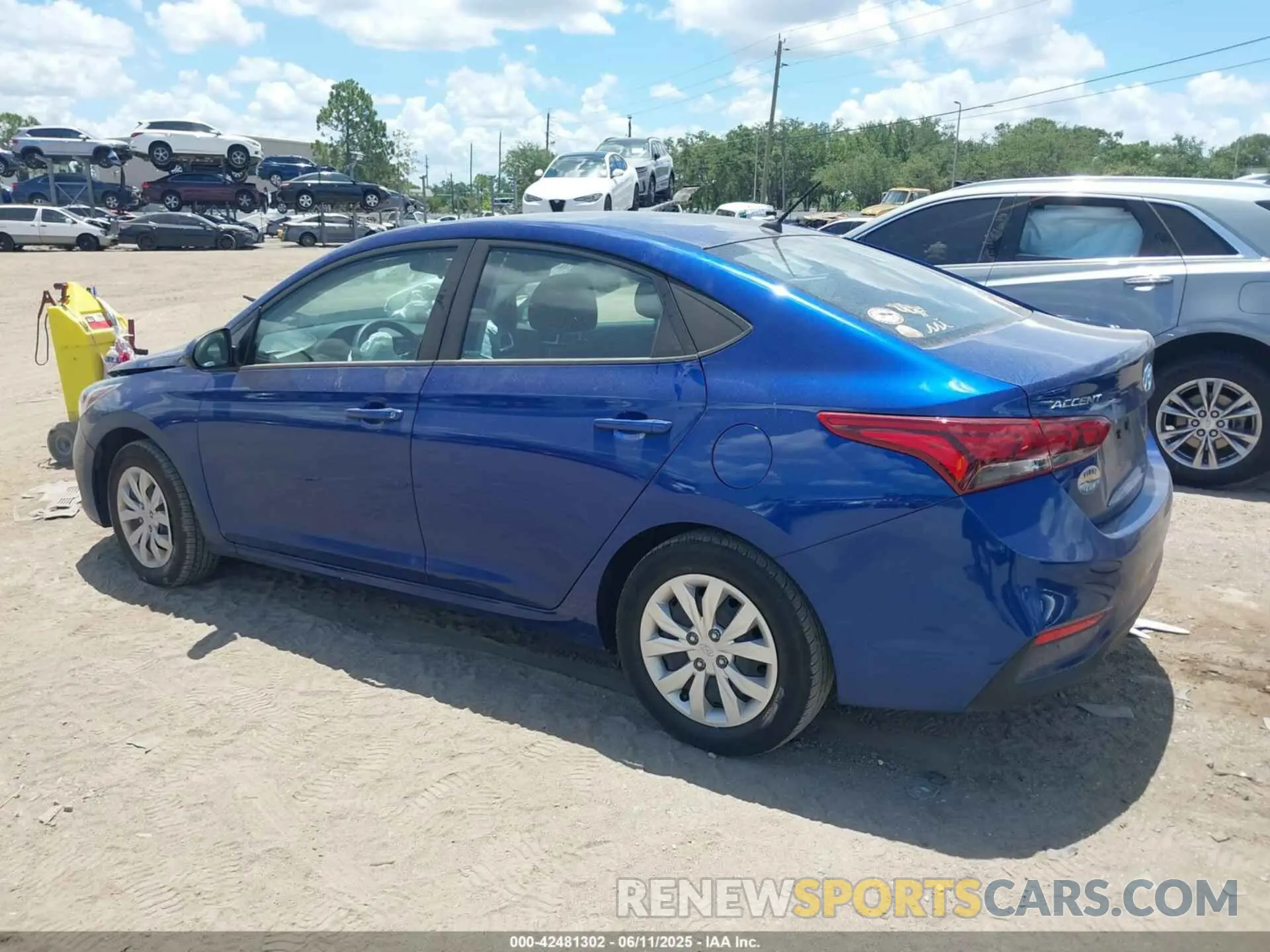 3 Photograph of a damaged car 3KPC24A68ME150596 HYUNDAI ACCENT 2021
