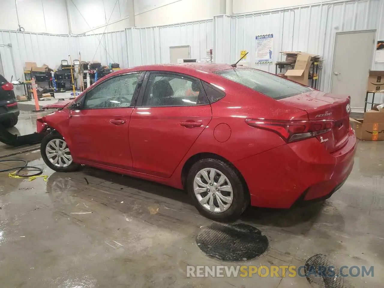 2 Photograph of a damaged car 3KPC24A68ME150789 HYUNDAI ACCENT 2021