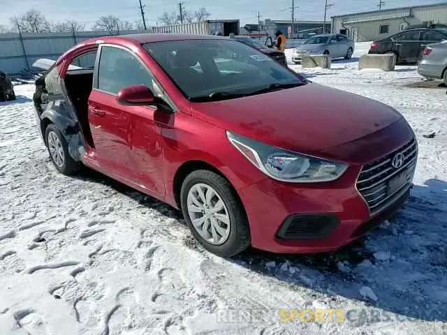 10 Photograph of a damaged car 3KPC24A69ME144371 HYUNDAI ACCENT 2021