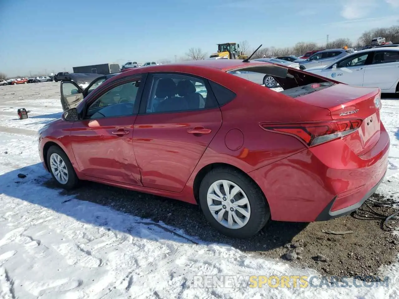2 Photograph of a damaged car 3KPC24A69ME144371 HYUNDAI ACCENT 2021