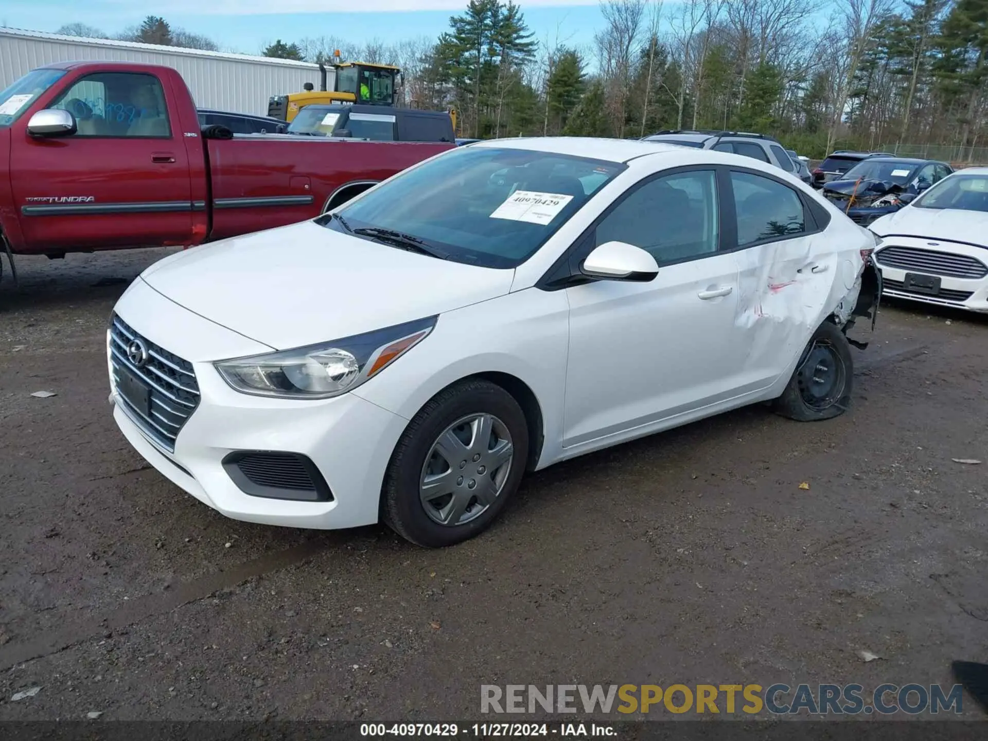 2 Photograph of a damaged car 3KPC24A69ME149960 HYUNDAI ACCENT 2021