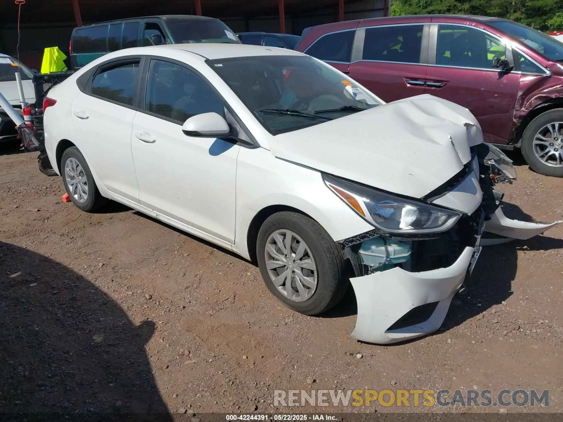 1 Photograph of a damaged car 3KPC24A6XME132648 HYUNDAI ACCENT 2021
