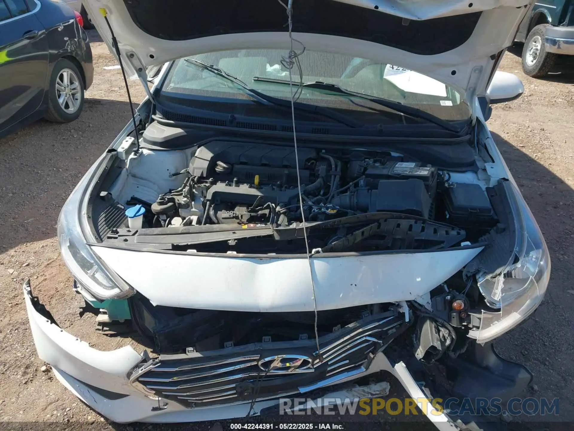 10 Photograph of a damaged car 3KPC24A6XME132648 HYUNDAI ACCENT 2021