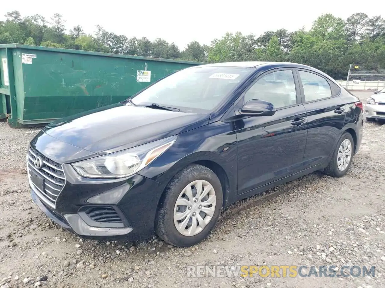 1 Photograph of a damaged car 3KPC24A60NE172562 HYUNDAI ACCENT 2022