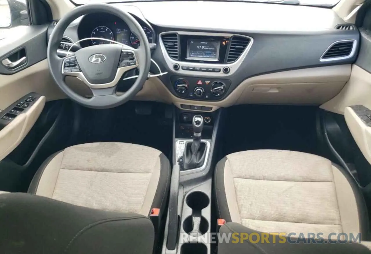 8 Photograph of a damaged car 3KPC24A60NE172562 HYUNDAI ACCENT 2022
