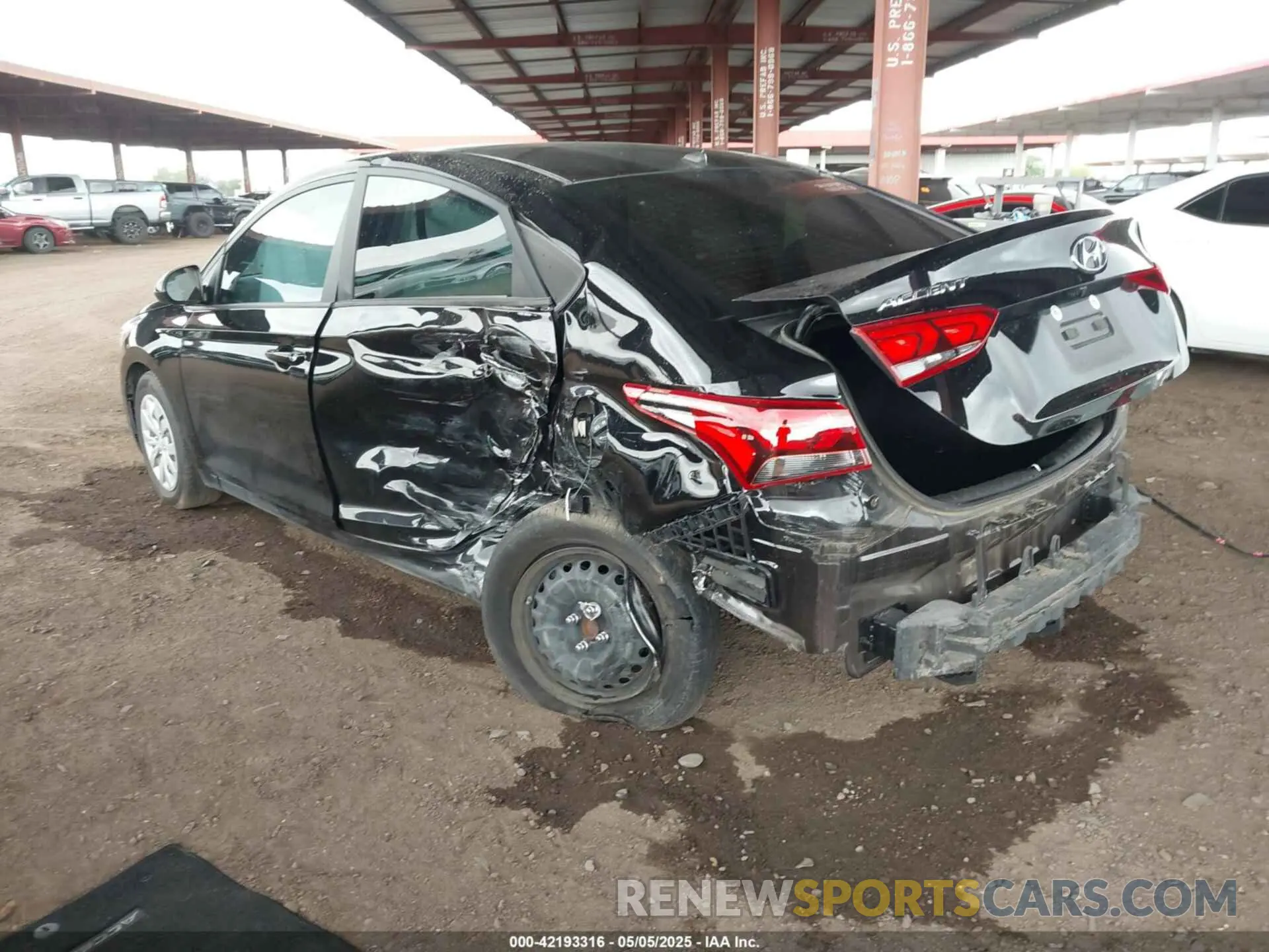 3 Photograph of a damaged car 3KPC24A60NE172870 HYUNDAI ACCENT 2022