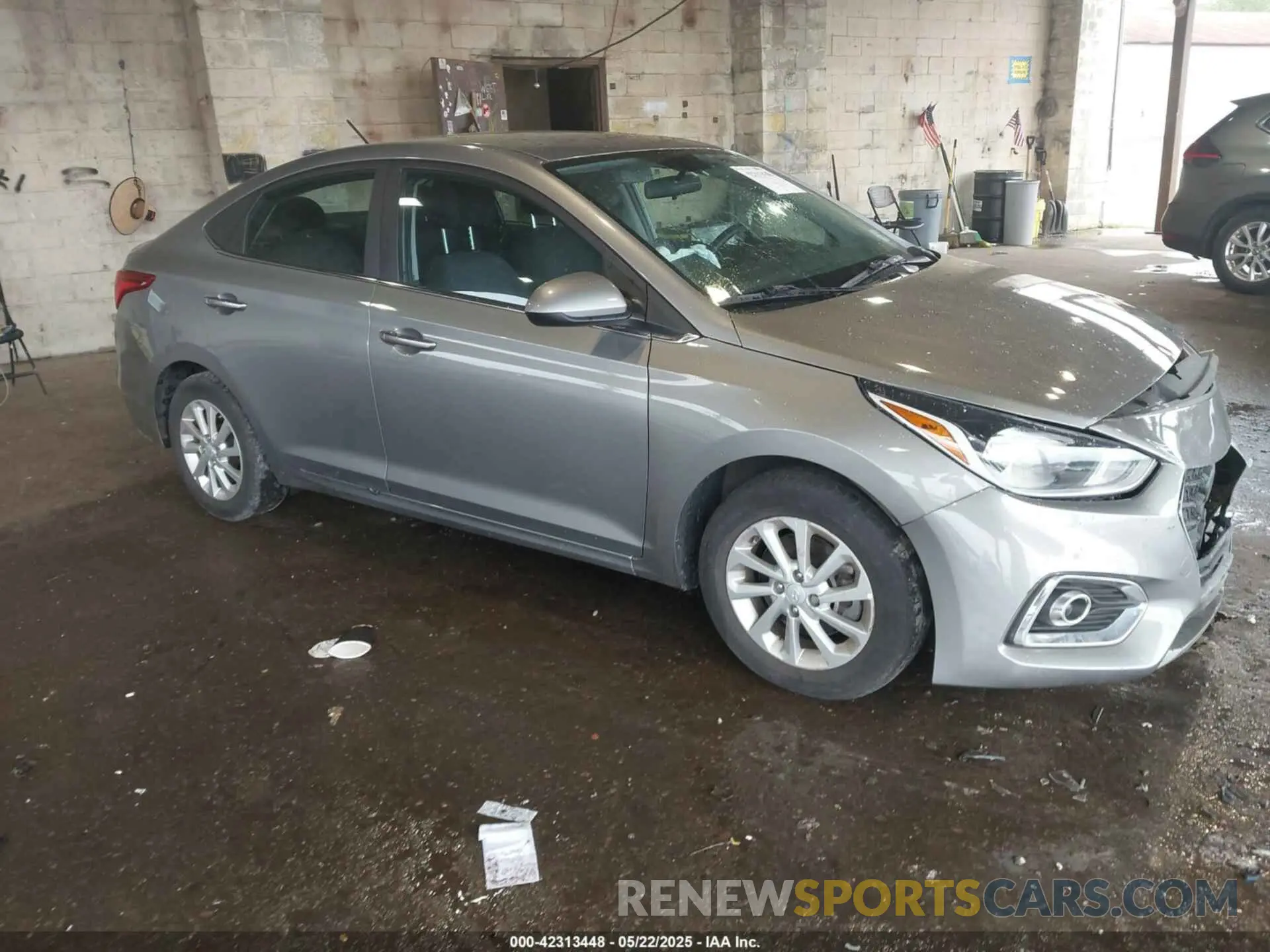 1 Photograph of a damaged car 3KPC24A60NE179043 HYUNDAI ACCENT 2022