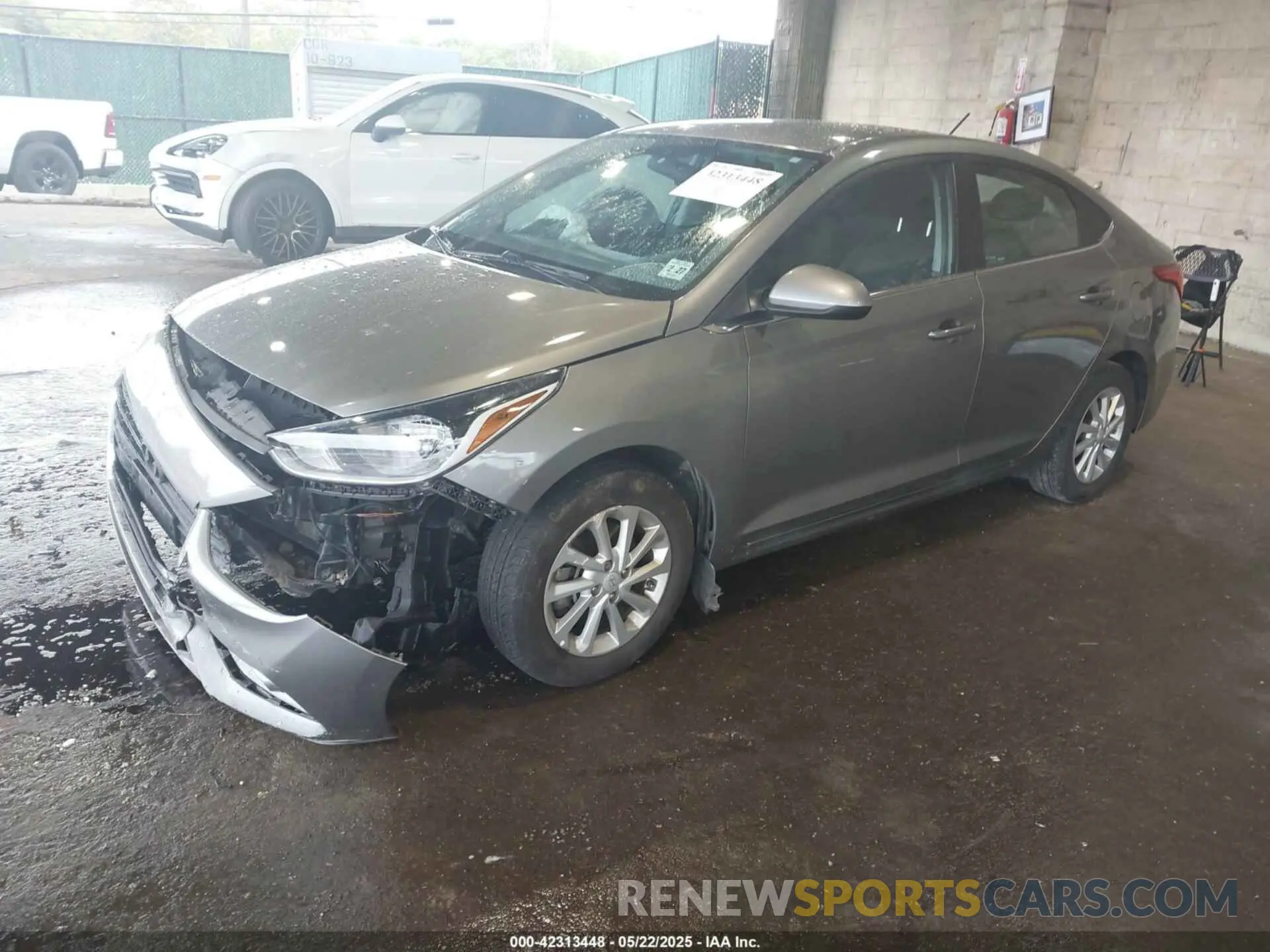 2 Photograph of a damaged car 3KPC24A60NE179043 HYUNDAI ACCENT 2022