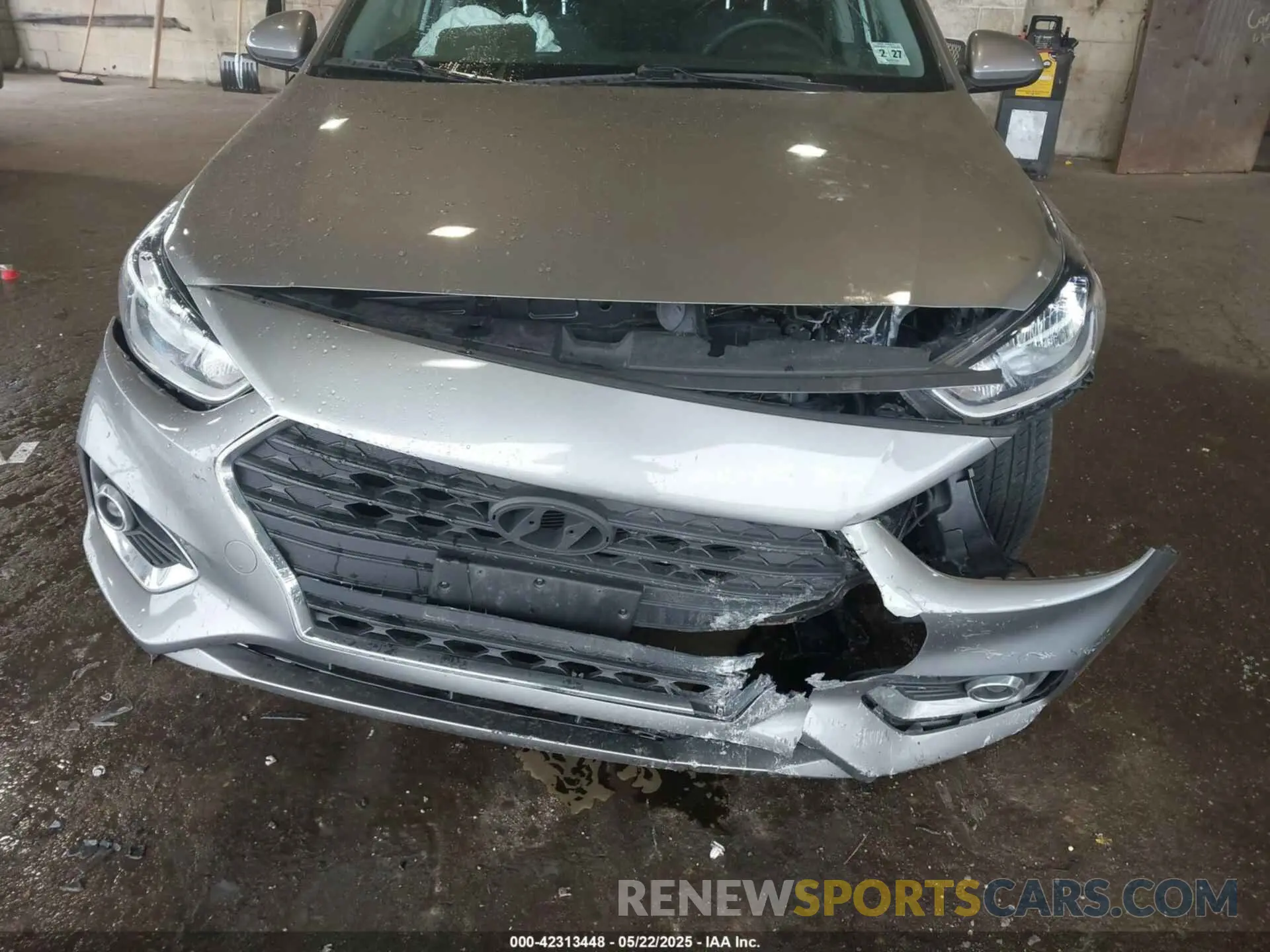 6 Photograph of a damaged car 3KPC24A60NE179043 HYUNDAI ACCENT 2022