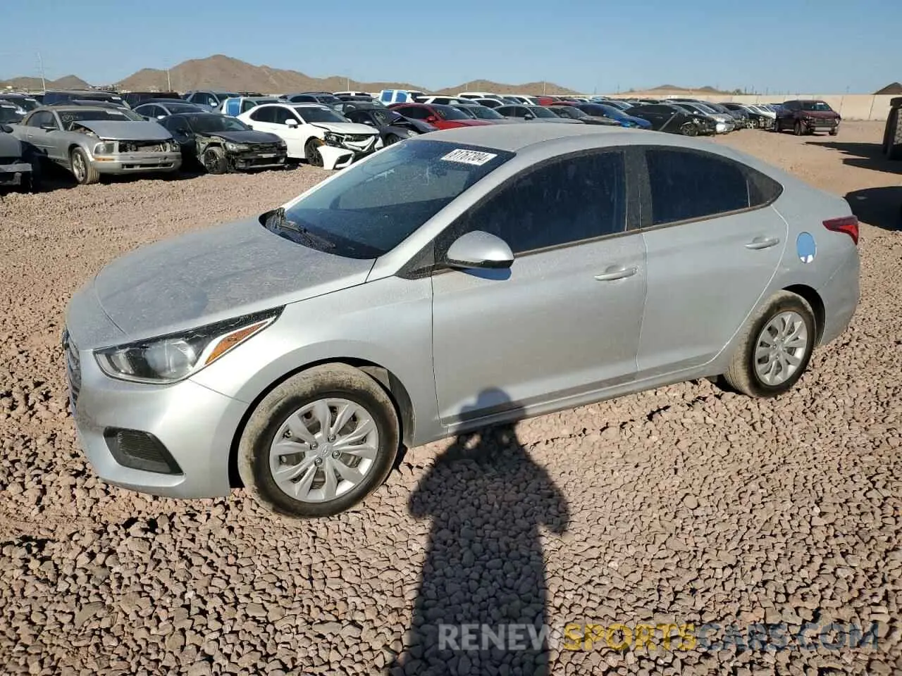 1 Photograph of a damaged car 3KPC24A60NE182069 HYUNDAI ACCENT 2022