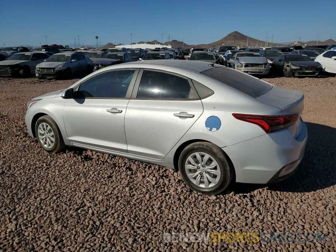 2 Photograph of a damaged car 3KPC24A60NE182069 HYUNDAI ACCENT 2022