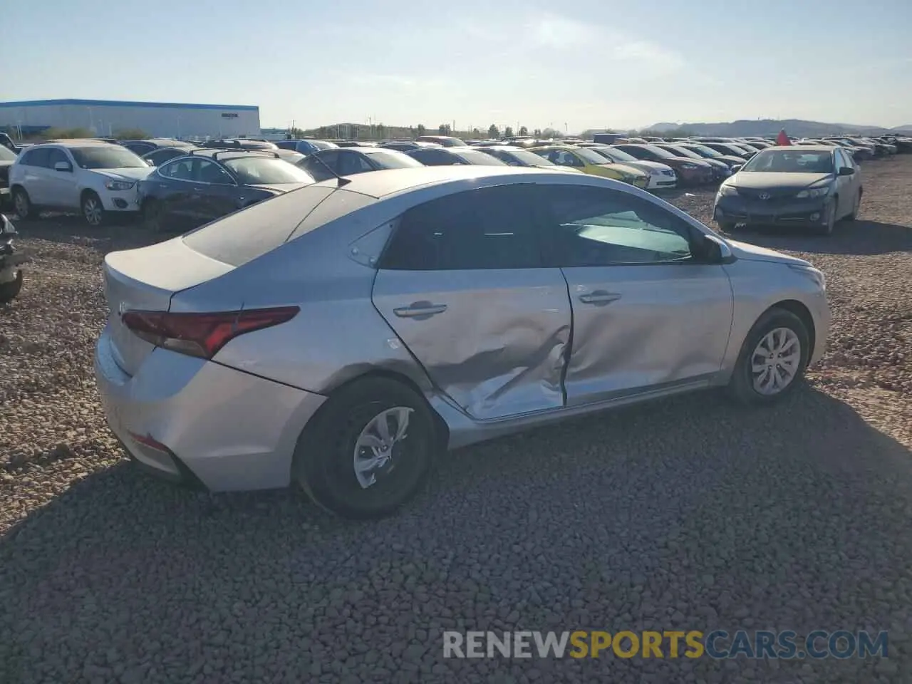 3 Photograph of a damaged car 3KPC24A60NE182069 HYUNDAI ACCENT 2022