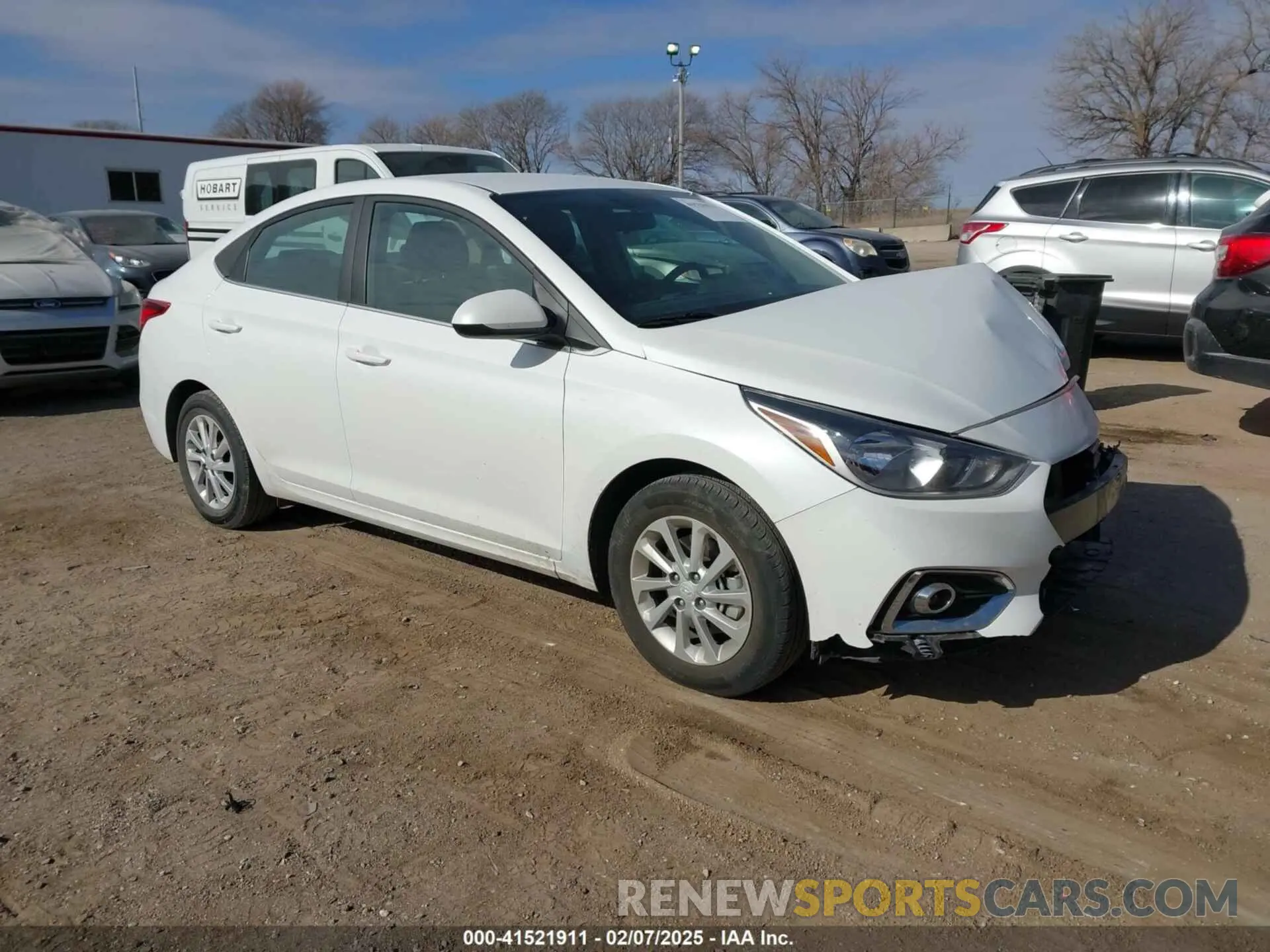 1 Photograph of a damaged car 3KPC24A60NE190169 HYUNDAI ACCENT 2022
