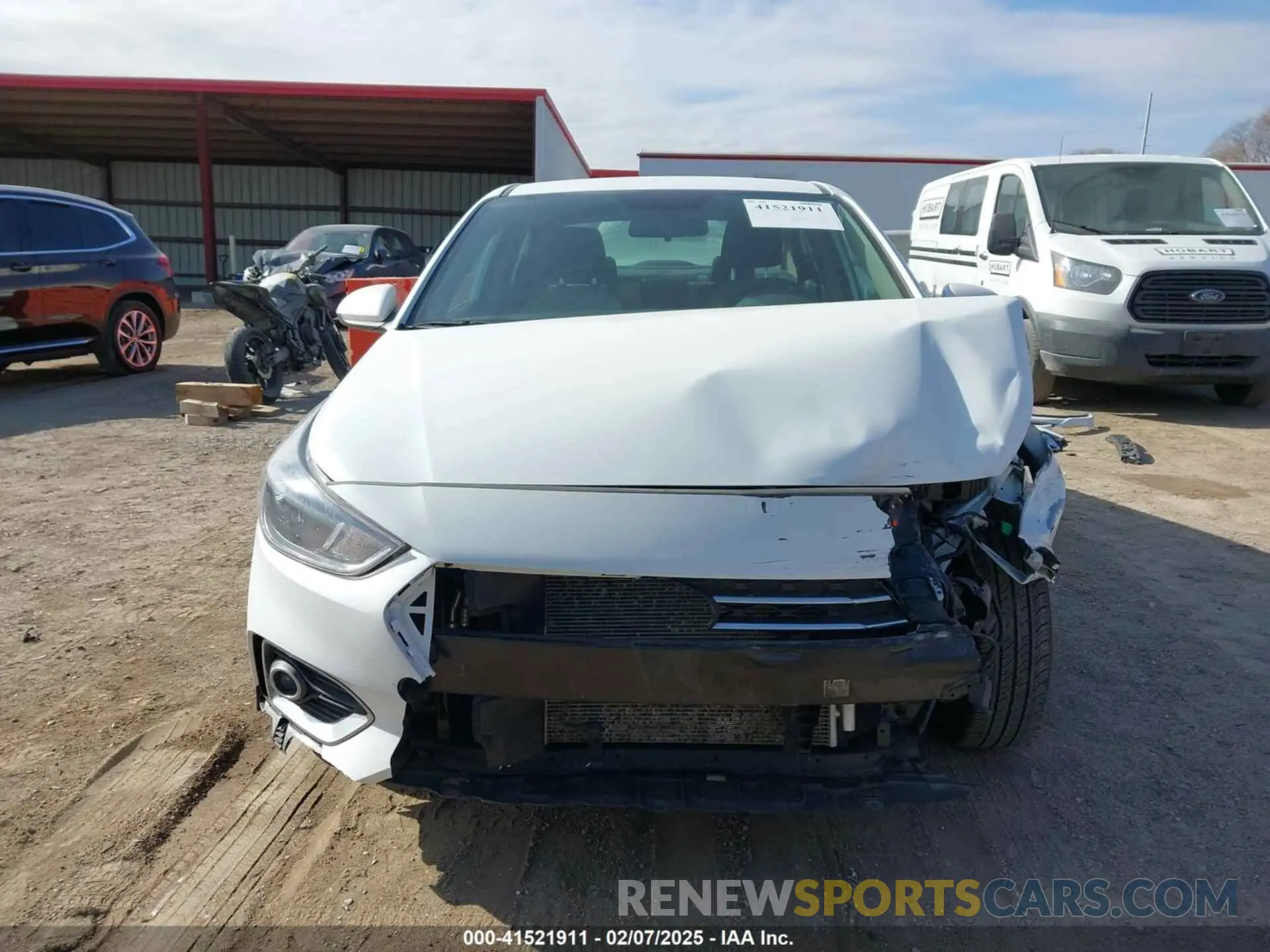 13 Photograph of a damaged car 3KPC24A60NE190169 HYUNDAI ACCENT 2022
