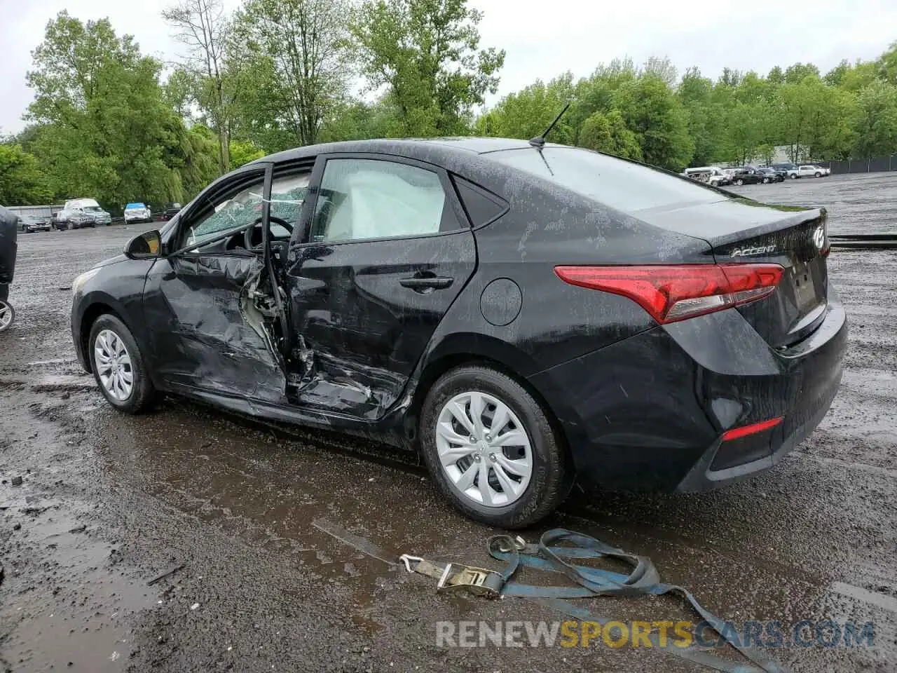 2 Photograph of a damaged car 3KPC24A61NE160873 HYUNDAI ACCENT 2022