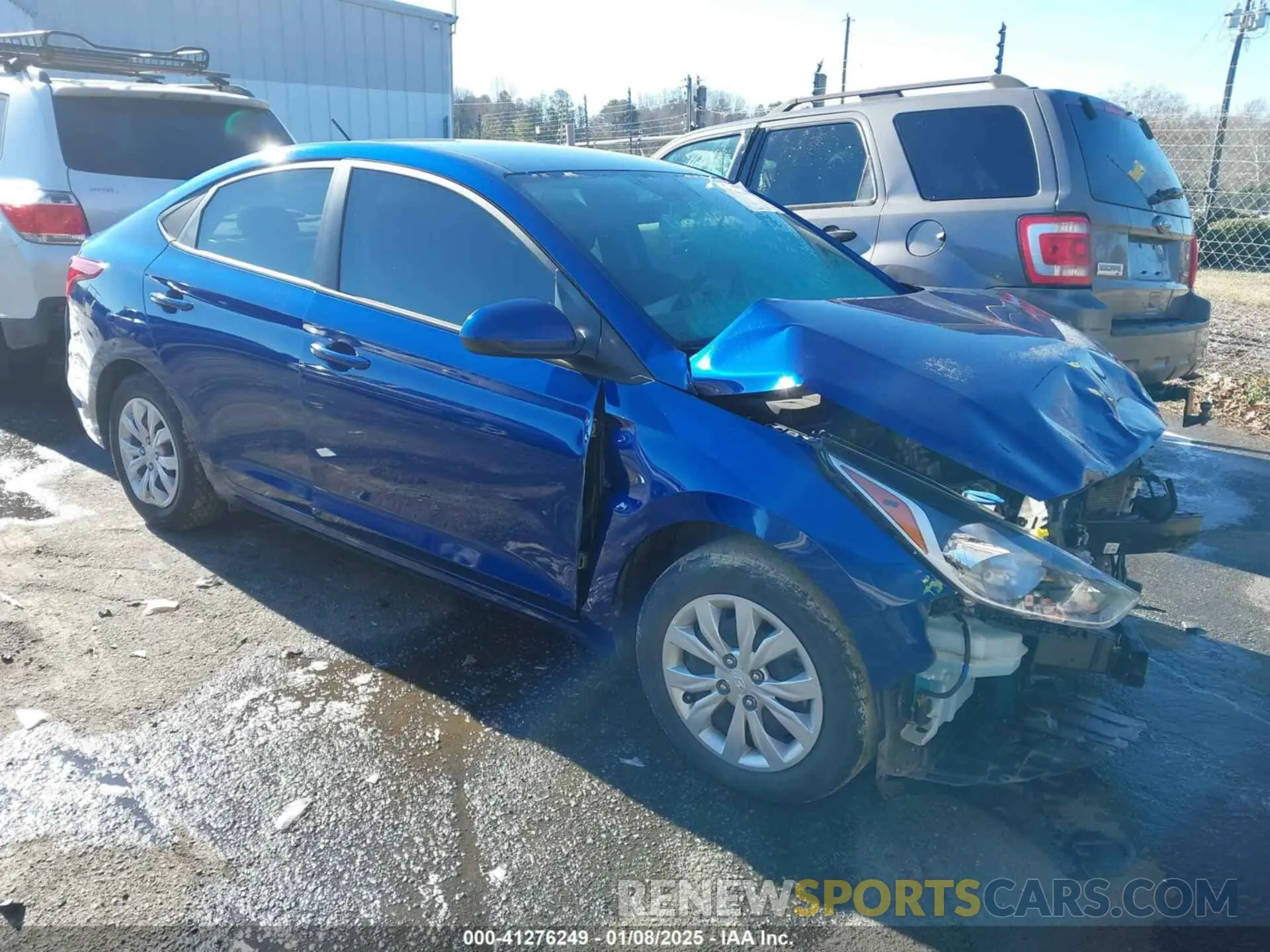 1 Photograph of a damaged car 3KPC24A61NE165247 HYUNDAI ACCENT 2022
