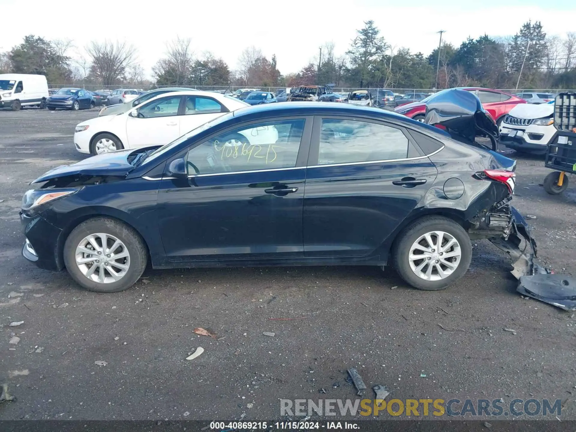14 Photograph of a damaged car 3KPC24A61NE170710 HYUNDAI ACCENT 2022