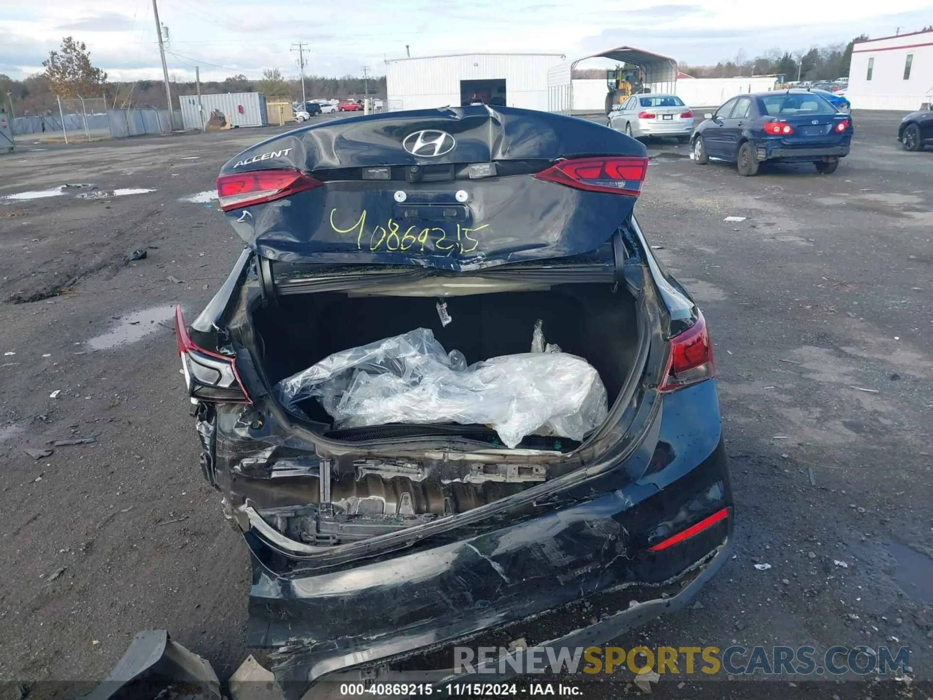 16 Photograph of a damaged car 3KPC24A61NE170710 HYUNDAI ACCENT 2022