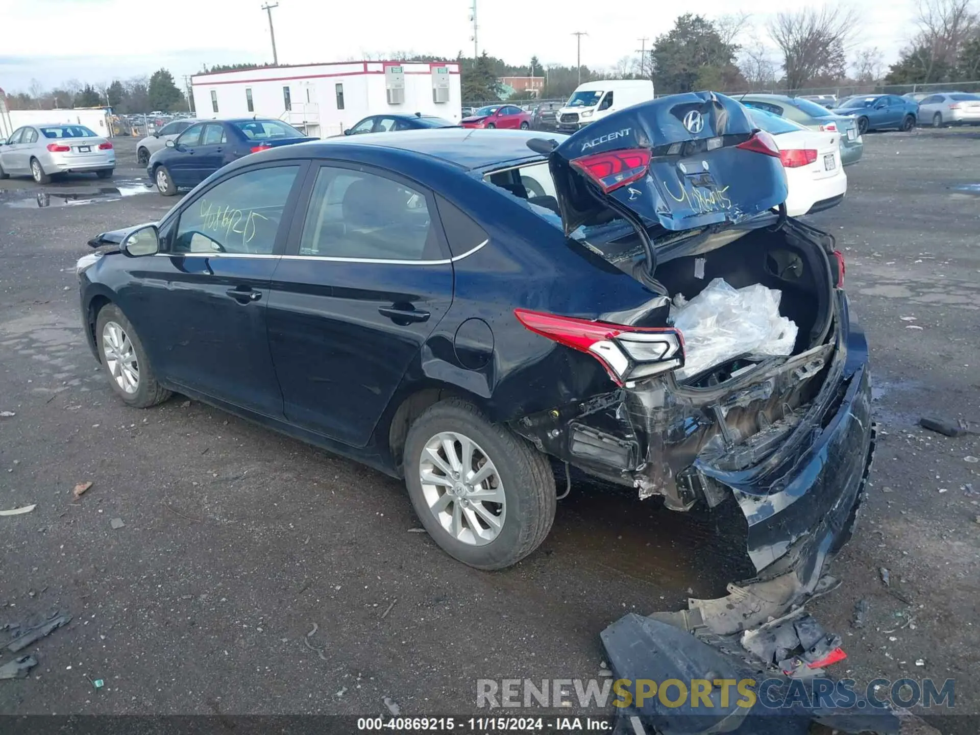 3 Photograph of a damaged car 3KPC24A61NE170710 HYUNDAI ACCENT 2022
