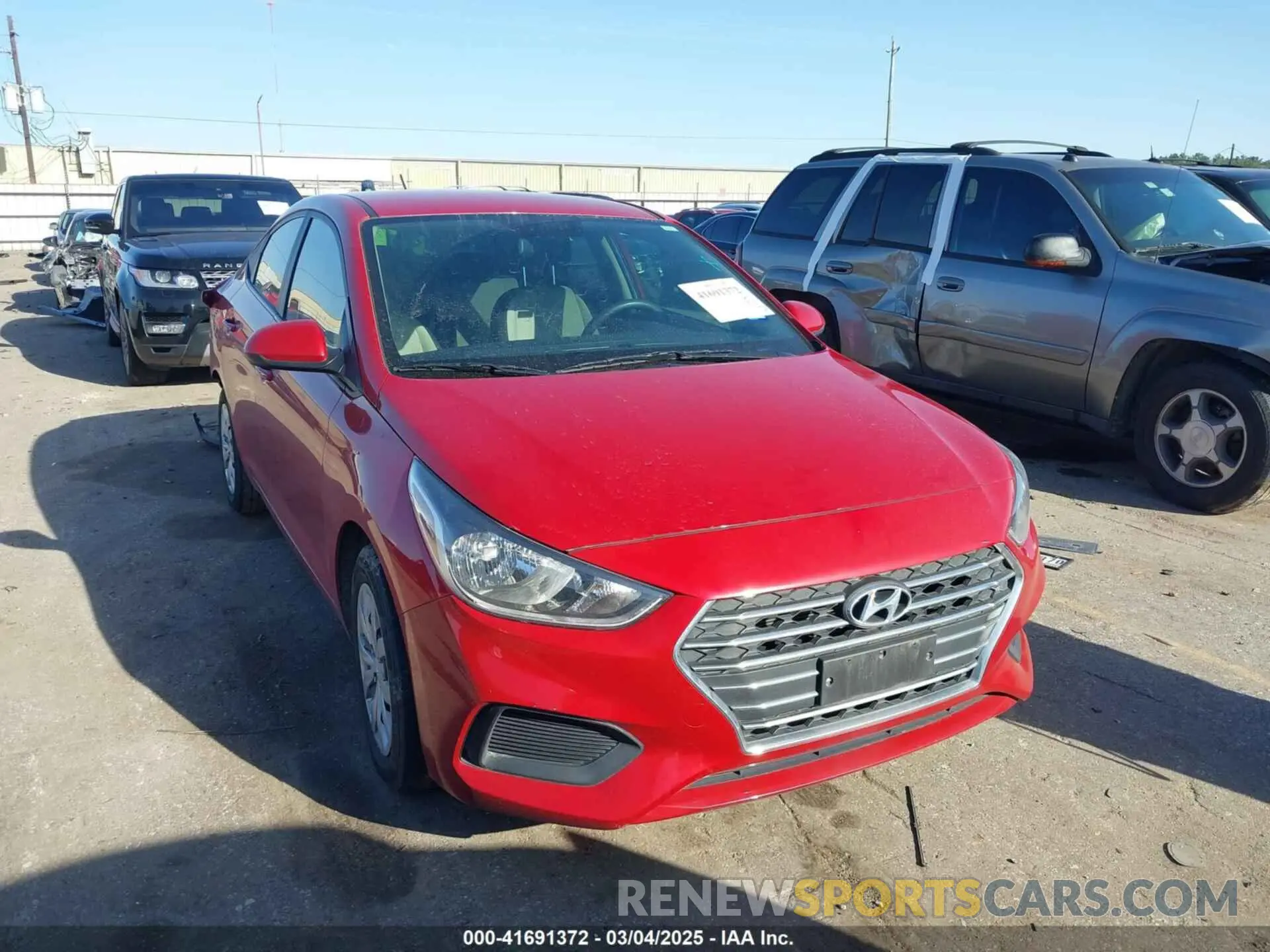 1 Photograph of a damaged car 3KPC24A61NE171677 HYUNDAI ACCENT 2022