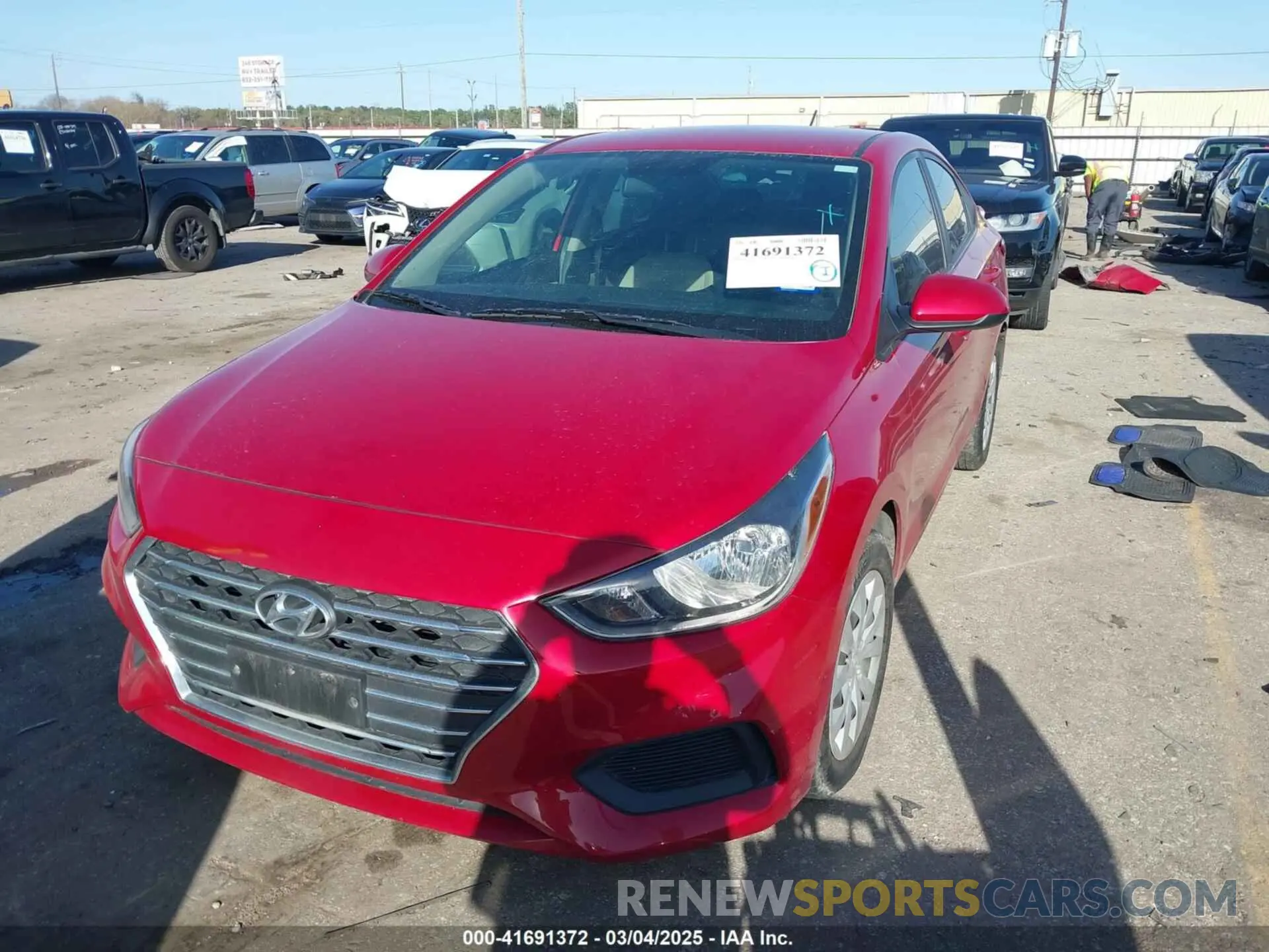 2 Photograph of a damaged car 3KPC24A61NE171677 HYUNDAI ACCENT 2022